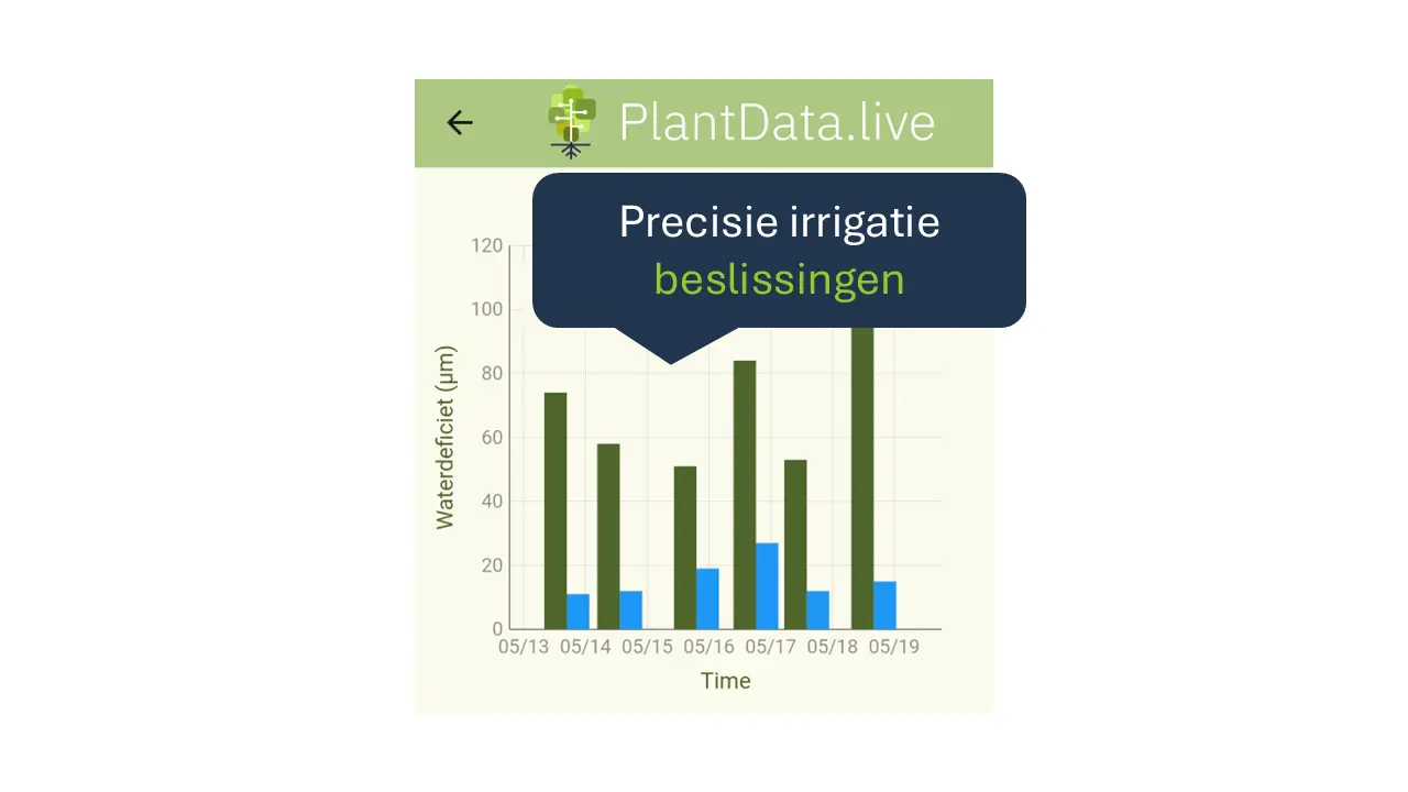 PlantData Live dashboard use-case: precisie-irrigatiebeslissingen